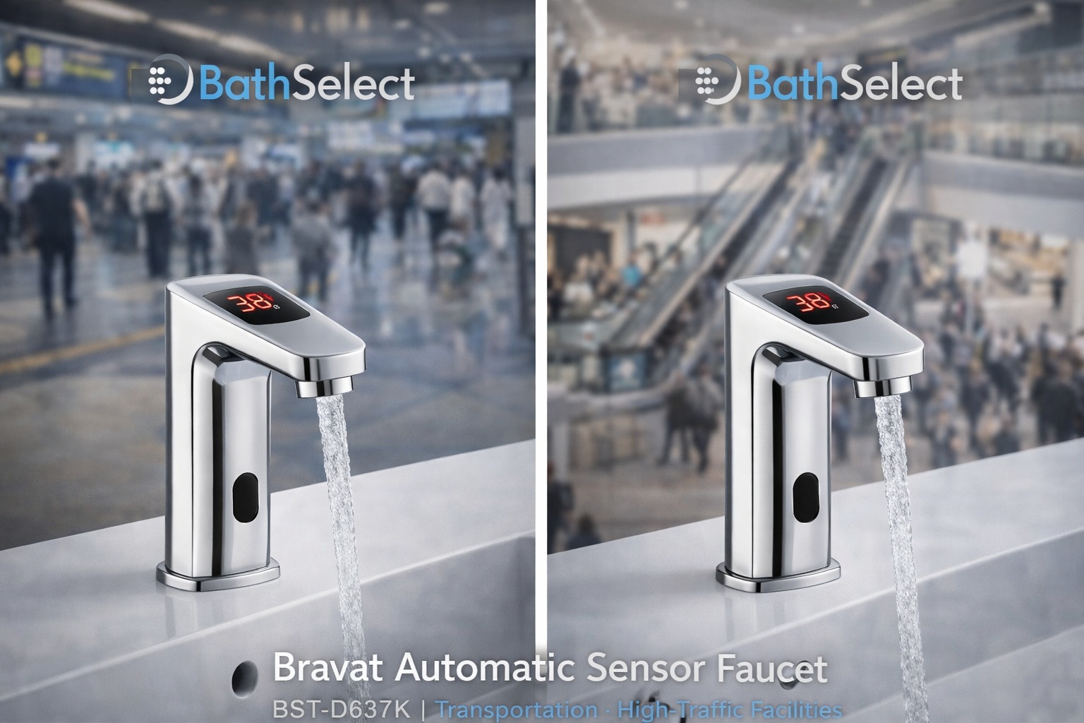 Digital Display Motion Sensor Faucet BST-781M